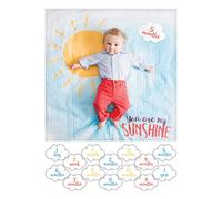 Sets de regalos para recién nacidos marca Lulujo. Modelo Lange en coton & cartes - "You are my sunshine"