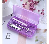 Sets de Uñas,Cuidado de Uñas,Set Cortauñas Profesi Multifunction Stainless Steel Nail Care Set - Nail Correction Nipper Cutters Pedicure Scissors(Purple)
