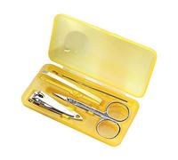 Sets de Uñas,Cuidado de Uñas,Set Cortauñas Profesi Multifunction Stainless Steel Nail Care Set - Nail Correction Nipper Cutters Pedicure Scissors(Giallo)