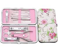 Sets de Uñas,Cuidado de Uñas,Set Cortauñas Profesi Professional Nail Care Set - Stainless Steel Manicure & Pedicure Kit with Case