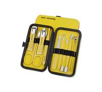 Sets de Uñas,Cuidado de Uñas,Set Cortauñas Profesi Professional Stainless Steel Nail Care Kit Pedicure Set in Lemon Yellow for Men and Women(Yellow 10 Piece Set)
