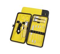 Sets de Uñas,Cuidado de Uñas,Set Cortauñas Profesi Professional Stainless Steel Nail Care Kit Pedicure Set in Lemon Yellow for Men and Women(Yellow 12 Piece Set)