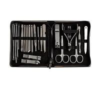 Sets de Uñas,Cuidado de Uñas,Set Cortauñas Profesi Stainless Steel Nail Clipper Set - Complete Nail Care Kit for Perfect Manicure & Pedicure - Light Grey Color(Argento)