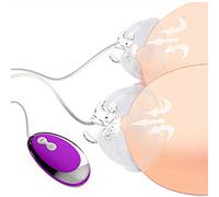 SETSCZY 20 Vibrador Succión Nipple Sucker Silicona Carga Estimulador de Clítoris Succionadores de Pezones Seno Bomba Masajeador Juguetes Sexuales Agrandar para Mujeres,Púrpura