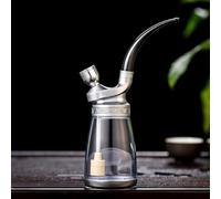 SETSCZY Bong, Bong de Vidrio, Bong de Copa de Vidrio Grueso, Pipa de Fumar Botella de Vidrio, Pipas de Agua, Juego de narguile de Bong de Plataforma petrolera, para Fumadores,C
