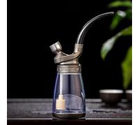 SETSCZY Bong, Bong de Vidrio, Bong de Copa de Vidrio Grueso, Pipa de Fumar Botella de Vidrio, Pipas de Agua, Juego de narguile de Bong de Plataforma petrolera, para Fumadores,B