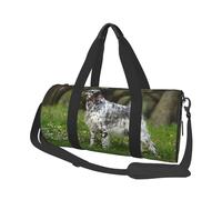 Setter Inglés Césped Mascotas Perros Setter Inglés, Bolsa de Viaje de Gran Capacidad, Bolso Redondo, Bolsa de Viaje Deportiva, Bolsa de Mano, Bolsa de Fitness