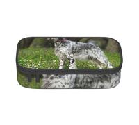 Setter Inglés Césped Mascotas Perros Setter Inglés, Estuche para lápices, Estuche para lápices Estuche para lápices de Gran Capacidad Estuche para cosméticos