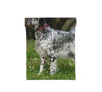Setter Inglés Césped Mascotas Perros Setter Inglés, Squeeze Top Wallet Bolsa de Almacenamiento para Mujer Monedero pequeño Bolsa de Cambio