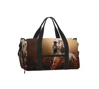 Setter inglés Otoño Mascotas Cachorros Perros Inglés,Bolso Deportivo Bandolera de Mano, Bolsa de Deporte, Bolsa de Viaje de Gran Capacidad para Mujeres y Hombres.