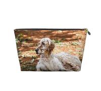 Setter Inglés Otoño Mascotas Perros Inglés, Bolsa de artículos de tocador Bolsa de Maquillaje Bolsa de cosméticos Bolsa de artículos de tocador de Viaje portátil