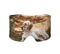 Setter Inglés Otoño Mascotas Perros Inglés,Máscara para ojos con bloqueo de luz y protección ocular completa para dormir, orejeras y ojos.