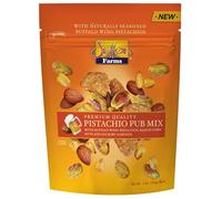 Setton Farms Pistachio Pub Mix Bolsa de 5 onzas con pistachos de ala de búfalo, nueces de maíz ranchero, chips de sésamo tostados con miel y almendras de nogal americano