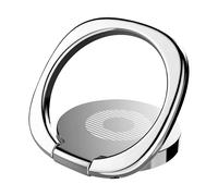 Setty Anillo de soporte magnético para smartphone con adhesivo giratorio, Plata