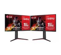 Setup Gaming - 2 Monitores gaming LG UltraGear (Panel VA: 1920x1080p, 16:9, 250 cd/m², 3000:1, 165Hz, 1ms); entradas: DP x1, HDMI x2; AMD FreeSync™ Premium; Regulable en inclinación - 24GQ50FD-B.EEU