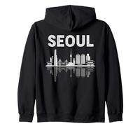Seúl Cityscape South Korea Capital Travel Souvenir Sudadera con Capucha