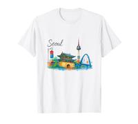 SEÚL Corea del Sur Clásico Viaje Diario Camiseta
