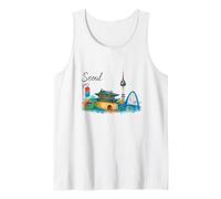 SEÚL Corea del Sur Clásico Viaje Diario Camiseta sin Mangas