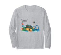 SEÚL Corea del Sur Clásico Viaje Diario Manga Larga