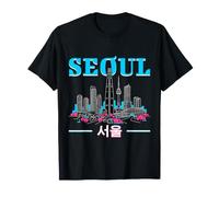 Seúl Corea del Sur Pop Corea del Sur Estilo Vintage Camiseta