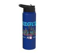 Seúl Corea del Sur Pop Corea del Sur Estilo Vintage Stainless Steel Insulated Water Bottle