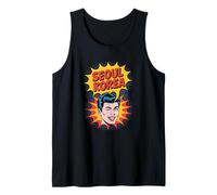 Seúl Corea, Retro Comic Book Pop Art Fun Travel Souvenir Camiseta sin Mangas
