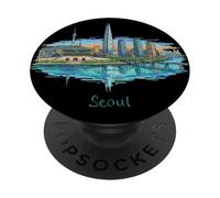 Seúl República de Corea Viaje Souvenir City Landmark Gift PopSockets PopGrip Adhesivo