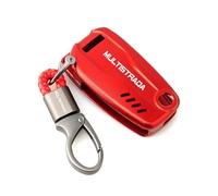 Seulomo Funda Protectora para Llave de Motocicleta, Carcas Para Ducati Multistrada 950 1260 S MTS 2017+ Accesorios Funda Para Llave De Moto Con Control Remoto, Estuche CNC, Cadena Y Llavero(M-5)