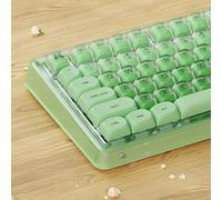 SEUNKWANG EWEADN Foundation - Teclas PBT, clave Jelly MOA, 132 teclas personalizadas para teclado mecánico con interruptores Cherry / Gateron MX, color verde