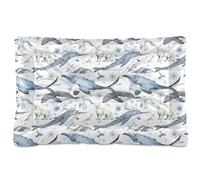 Sevdomey Arctic Animals - Colchón de cama para mascotas, lavable, suave, cómodo, con parte inferior antideslizante para perros pequeños, medianos y grandes, 45 x 60 cm