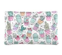 Sevdomey Cama de cactus en maceta de colores para mascotas, cama para perro, gato, cama de perrera, colchón, lavable, suave, cómoda, con parte inferior antideslizante para perros pequeños, medianos y