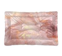 Sevdomey Cama de mármol dorado para mascotas, cama para perro, gato, cama de perrera, colchón, lavable, suave, cómoda, con parte inferior antideslizante para perros pequeños, medianos y grandes, 60 x