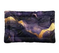 Sevdomey Cama de mármol Dorado para Mascotas, Cama para Perro, Gato, Cama de Perrera, colchón, Lavable, Suave, cómoda, con Parte Inferior Antideslizante para Perros pequeños, medianos y Grandes, 60 x