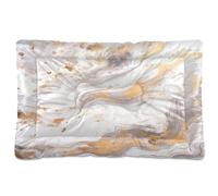 Sevdomey Cama de mármol para mascotas, cama para perro, gato, cama de perrera, colchón, lavable, suave, cómoda, con parte inferior antideslizante para perros pequeños, medianos y grandes, 45 x 60 cm