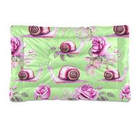 Sevdomey Cama para mascotas con diseño de caracoles de acuarela, cama para perros, gatos, cama de caseta, colchón, lavable, suave, cómoda, con parte inferior antideslizante para perros pequeños