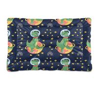 Sevdomey Cama para perros y gatos con diseño de dinosaurios lindos, lavable, suave, cómoda, con parte inferior antideslizante para perros pequeños, medianos y grandes, 45 x 60 cm