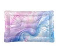 Sevdomey Cama para Perros y Gatos con Textura de mármol Colorido, Lavable, Suave, cómoda, con Parte Inferior Antideslizante para Perros pequeños, medianos y Grandes, 45 x 60 cm