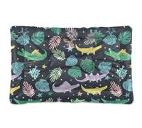 Sevdomey Cocodrilos - Cama para mascotas, cama para perro, gato, cama de perrera, colchón, lavable, suave, cómoda, con parte inferior antideslizante para perros pequeños, medianos y grandes, gatos, 45