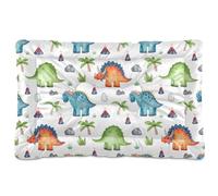 Sevdomey Colchón de cama para mascotas, diseño de dinosaurios de acuarela, lavable, suave, cómodo, con parte inferior antideslizante para perros pequeños, medianos y grandes, 60 x 90 cm