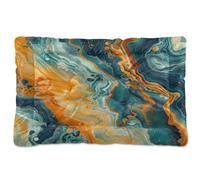 Sevdomey Colchones coloridos de mármol para mascotas, cama para perros y gatos, lavable, suave, cómoda, con parte inferior antideslizante para perros pequeños, medianos y grandes, 60 x 90 cm