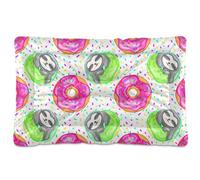 Sevdomey Cute Sloths - Cama para mascotas, cama para perro, gato, cama de perrera, colchón, lavable, suave, cómoda, con parte inferior antideslizante para perros pequeños, medianos y grandes, gatos