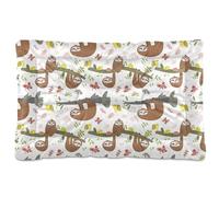 Sevdomey Cute Sloths - Colchón de cama para mascotas, lavable, suave, cómodo, con parte inferior antideslizante para perros pequeños, medianos y grandes, 45 x 60 cm