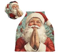 Sevdomey Funda para asiento de coche de enfermería de Papá Noel para bebés recién nacidos, funda multiusos suave y transpirable para lactancia materna - Fundas de asiento de coche - Bufanda de