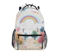 Sevdomey Mochila para laptop Colorful Tree, impermeable, 15 L, elegante, ligera, con múltiples bolsillos para el trabajo, la escuela y los viajes