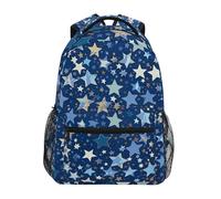 Sevdomey Mochila para laptop con patrón de estrellas, impermeable, 15 L, elegante, ligera, con múltiples bolsillos para el trabajo, la escuela y los viajes