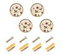 Sevdomey Old School Tattoo - Pomos decorativos redondos de zinc sólido, manijas de herrajes para gabinetes de baño, aparadores y armarios, 1-1/4 pulgadas