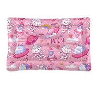 Sevdomey Space Cats - Cama para mascotas, cama para perros, gatos, cama de caseta, colchón, lavable, suave, cómoda, con parte inferior antideslizante para perros pequeños, medianos y grandes, 45 x 60