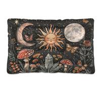 Sevdomey Sun Moon and Stars - Cama para mascotas, cama para perro, gato, cama de perrera, colchón, lavable, suave, cómoda, con parte inferior antideslizante para perros pequeños, medianos y grandes