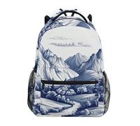 Sevdomey Village in The Mountains - Mochila para laptop, impermeable, 15 L, elegante, ligera, con múltiples bolsillos para el trabajo, la escuela y los viajes