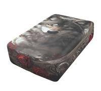 Sevdomey Wolf Sábana bajera ajustable individual para colchón de aire, bolsillo extra profundo de 24 pulgadas, funda suave y transpirable con apertura de válvula de cremallera para cama de aire